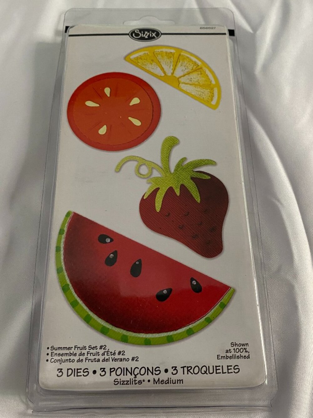 Sizzix Sizzlits Summer Fruit Set #2 Emily Humble 3-Piece Die Set